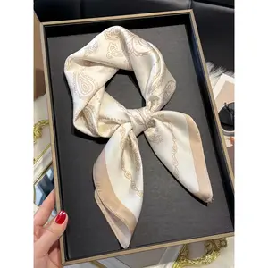 Boho Style Paisley Print Square Scarf, Fashionable Soft Comfortable Scarf for Women & Men, Casual Versatile Scarf for Daily Wear, Paisley Print Shawl