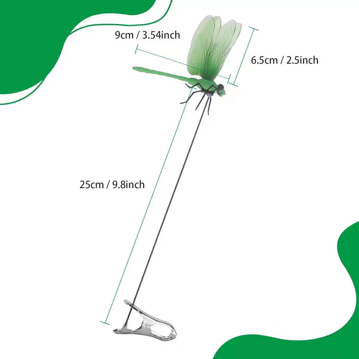 4/12 Pack Dragonfly Fly Repellent Clip, 3D Fake Dragonfly Garden Decor, Chemical-Free Insect Deterrent for Patio, Backyard, Outdoor Plants and Camping Use 4/12 Pack Dragonfly Fly Repellent Clip, 3D Fake Dragonfly Garden Decor, Chemical-Free Insect Deterrent for Patio, Backyard, Outdoor Plants and Camping Use
