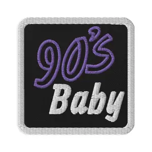 90's Baby Patches - Retro Embroidered Iron-On Design