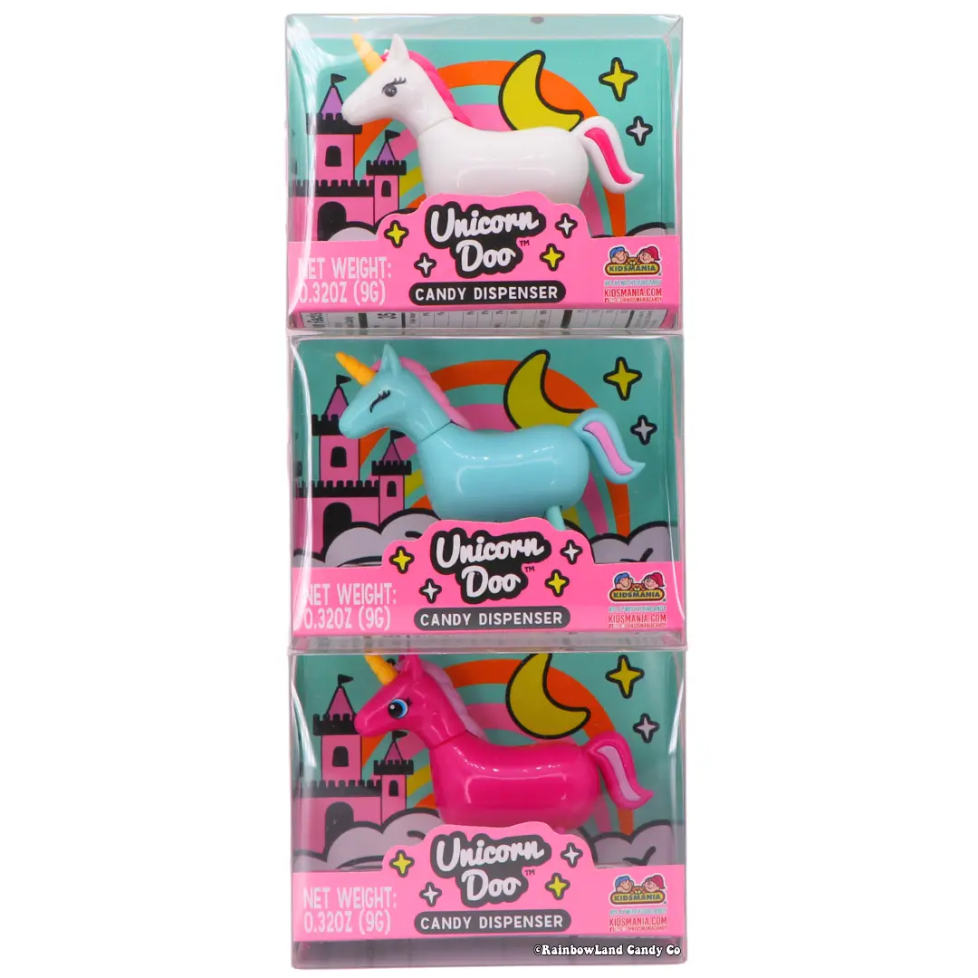 Unicorn Doo Candy Dispenser | Novelty Candy Toy 0.32 oz | Color Randomly Selected