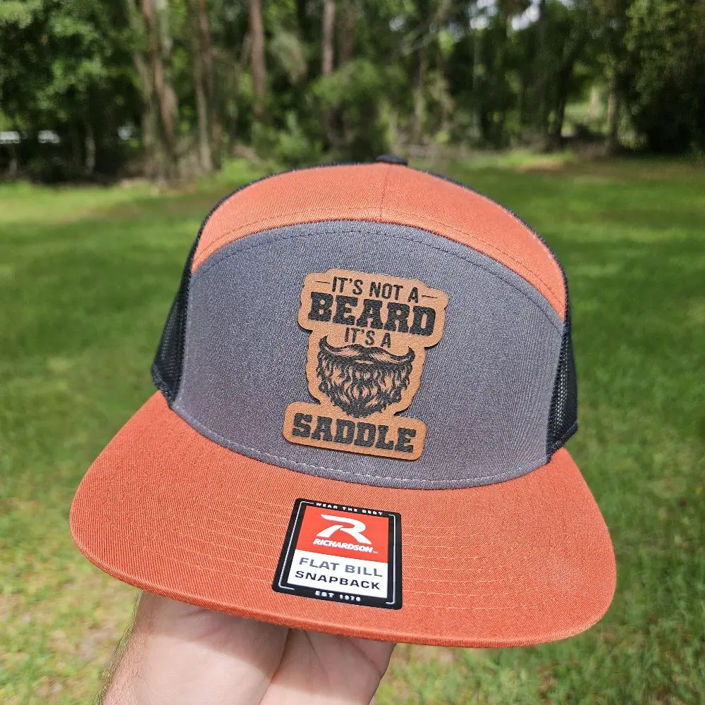 It's a Saddle Richardson Hats 112 & 168 Hat with Custom Leatherette Patch, Classic Design, Stylish It's a Saddle Richardson Hats 112 & 168 Hat with Custom Leatherette Patch, Classic Design, Stylish