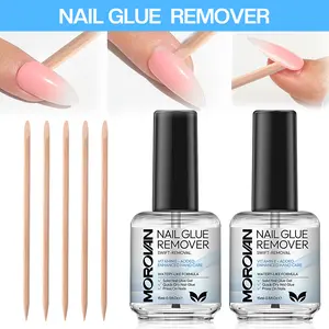 MOROVAN Nail Glue Remover 2PCS - Gentle Fast Removal for Press On Nails