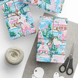 North Pole Wrapping Paper, Christmas Paper Gift Wrap Sheets from Santa, North Pole Newspaper - Holiday Gift Wrap, Xmas Decor