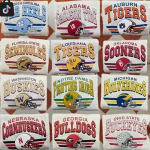 Vintage College Football Helmet T-Shirt Ash Grey, Retro All Teams Game Day Fan Tee, Custom Team Tailgate Shirt, Classic Football Pride Unisex Graphic Tee Gift - 7B4