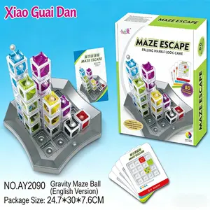 3D Roller Logic Game Set, Space Thinking Exercise for Kids, Parent-Child Educational Board Game, Focus Training, 60 Advanced Challenges