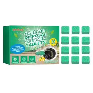 Garbage Disposal Cleaner Tablets - Foaming Drain Deodorizer 12-Pack