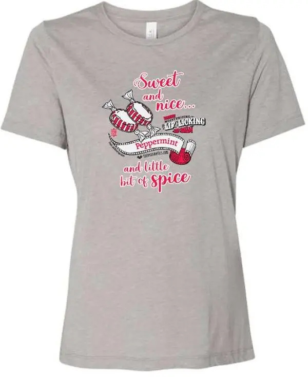 Women's Peppermint T-Shirt, Soft Polyester Casual Cute Tops