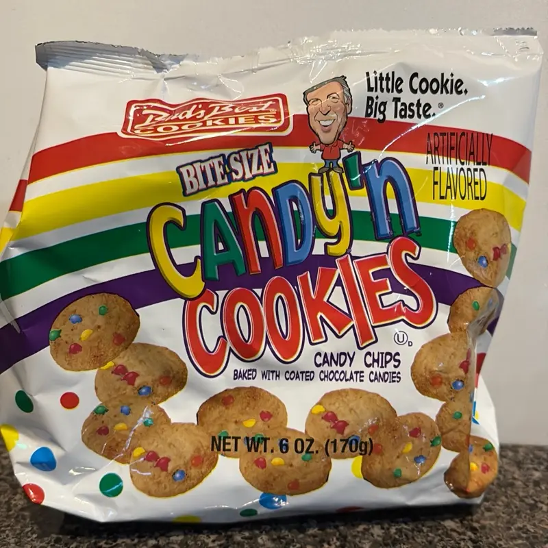 Buds Best Cookies Bite-Size Candy 'n Cookies Artificially Flavored 6 Oz 170g Net Weight Baked with Coated Chocolate Candies