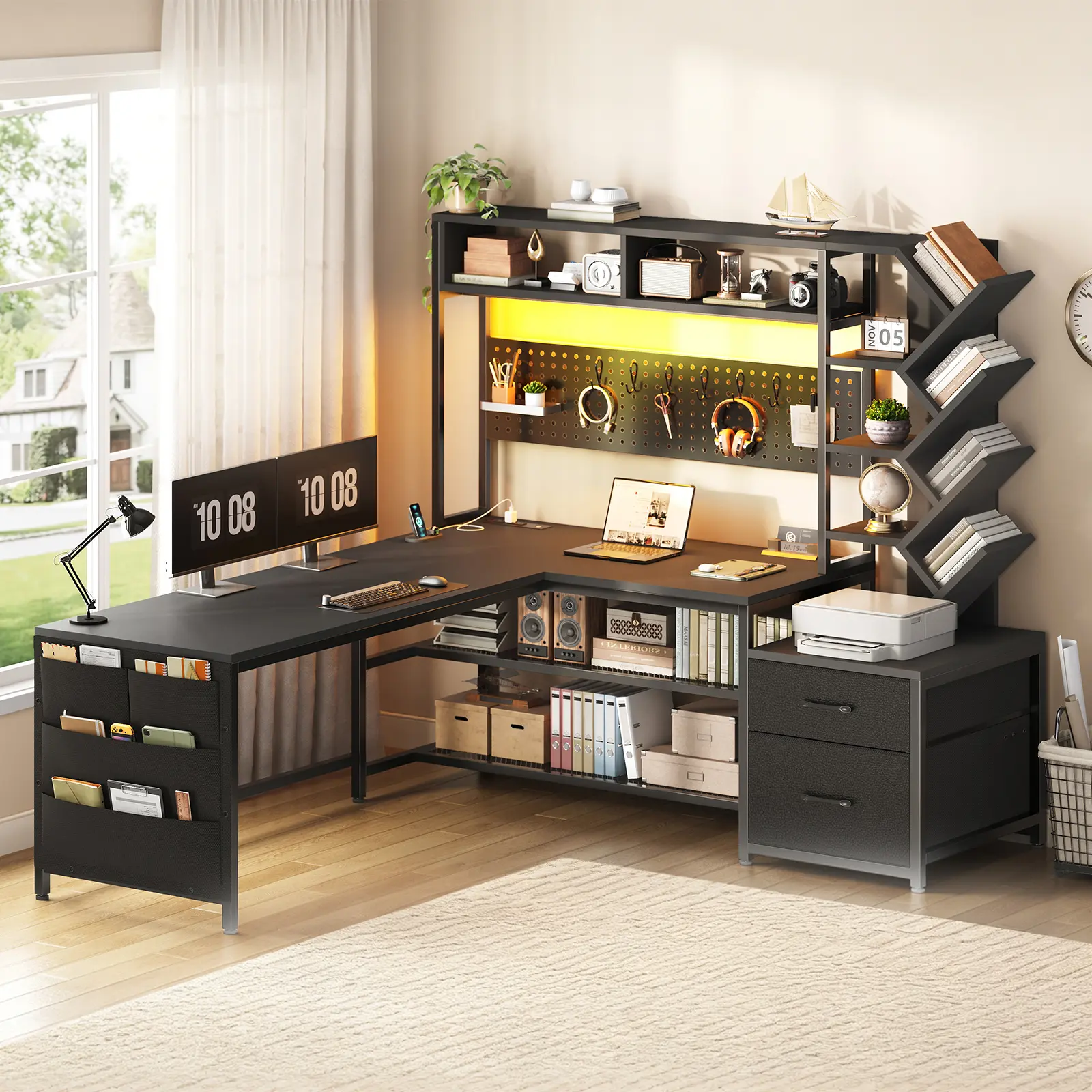 Brown and Black