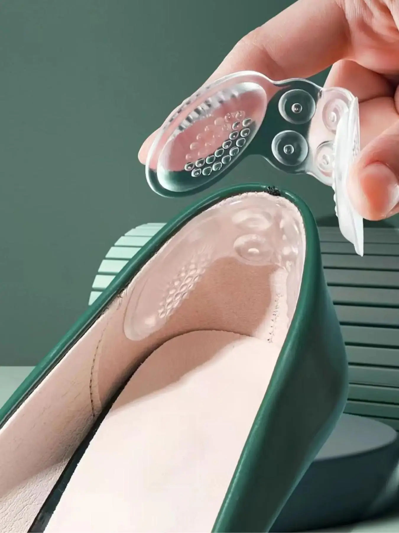 1 Pair Shoe Inserts, Thick Heel Pads, Anti-scratch High Heel Foot Cushion, Anti-slip and Anti-wear Shoe Insert Cushion to Reduce Size Difference and P