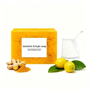 Lemon Turmeric KojicSoap, a natural organic turmeric facial and body cleansing soap, deeply cleanses, tightens pores, evens skin tone, and provides a lemon turmeric skin-revitalizing care soap