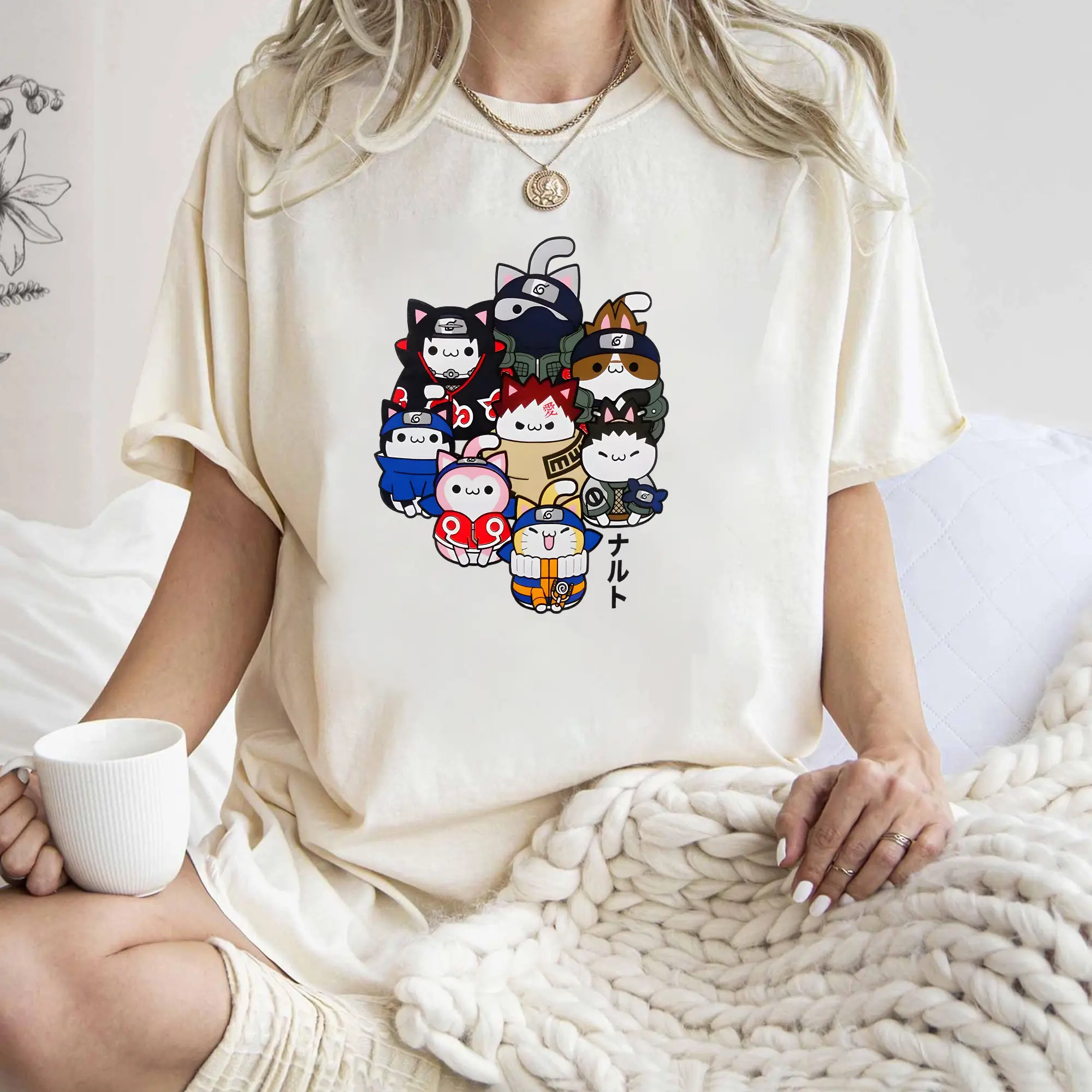Anime Ninja Graphic T-Shirt, Unisex Manga Tee, Comfort Colors Heavyweight Cotton