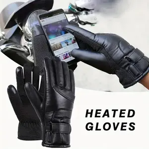 Winter Riding Gloves, USB Heated,  Hook-and-Loop Closure, Universal Fit, Hand Washable - Suitable for Cycling, Commuting & Outdoor Activities