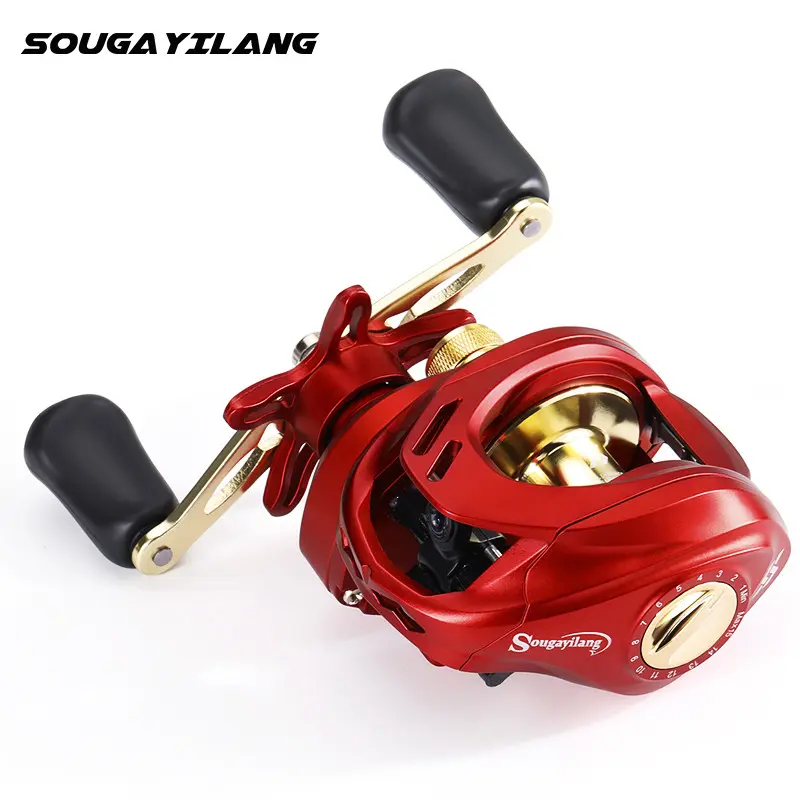 Sougayilang New Baitcasting Fishing Reel 7.2:1 Gear Ratio Magnetic Brake System