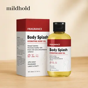 Mildhold Body Oil Splash Intense Hydration Glowing Skin Smoothing Body Nourishing Formula with Vitamin E Paraben-Free Sensual Fragrance 200ml care -body cellulite relief gel