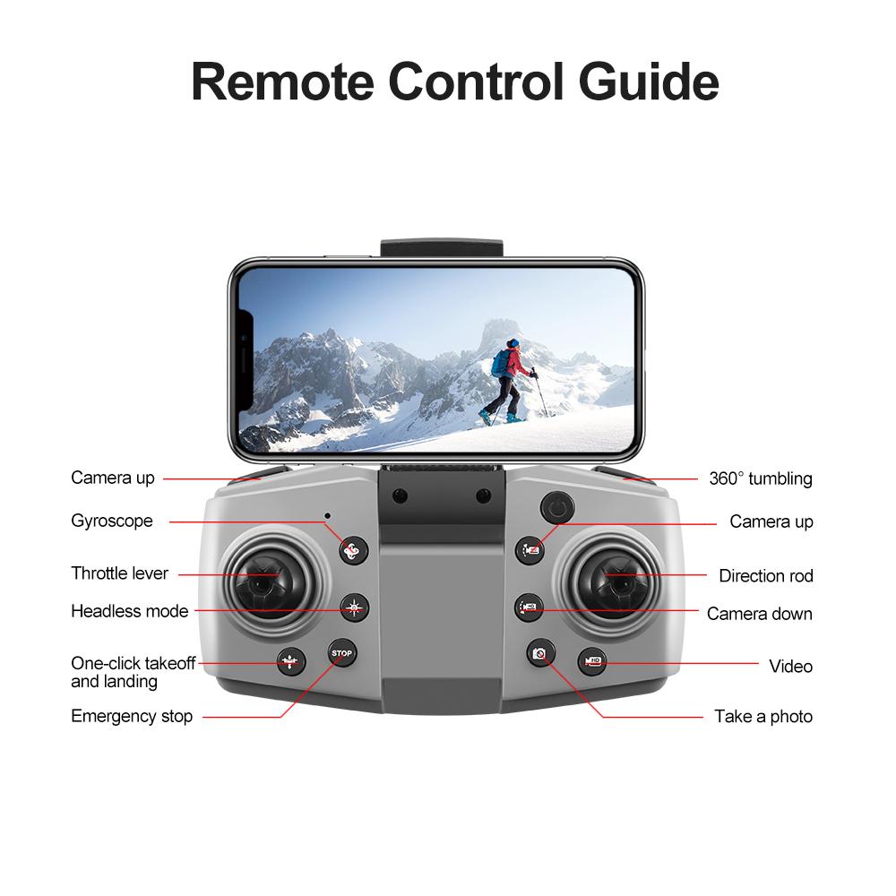 HD Mini RC Drone with Dual Cameras, Optical Flow Positioning, 360° Stunt Rolls, One-Key Takeoff and Landing, Ideal for Beginners, Indoor/Outdoor Flight, Includes 2 Batteries, Stable and Easy to Control obstacle avoidance