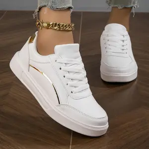 Women Lace-up Casual Sneakers Classic Comfortable Soft Walking Shoes for Dress and Everyday Wear