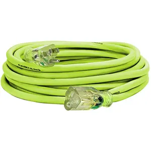 212 MAIN Flexzilla Pro Flexible Extension Cord - 50 ft 12-3 AWG Medium Duty, Green, Cold Climate Compatible, Indoor/Outdoor Sports & Outdoor Leisure Equipment, 50 Feet