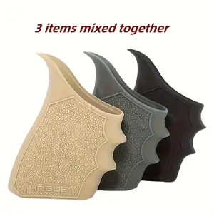 3PCS Tactical Rubber Grip - Holster, suitable for G series (17/19/20/21/38) etc.- Quick release, comfortable fit, improved accuracy, black, green, sand color, high-quality non-slip rubber protective cover grip holster, ideal for outdoor hunting.