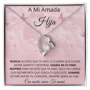 Regalito para mi hija | Regalo de cumpleaños para mi hija, Father Daughter Gifts from Dad, Birthday Gift for Daughter Adult, Father Daughter Necklace, Daddy Daughter Gifts for My Daughter