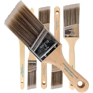 Brushes 6-Pack Angle Brushes in Assorted Sizes for  Latex and Oil Paints & Stains -  Improvement - Interior & Exterior Use
