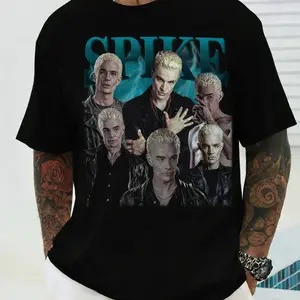 Vintage 90s Graphic Style Buffy Spike T-shirt Gift For Fan
