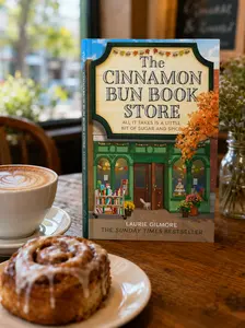 The Cinnamon Bun Book Store by Laurie Gilmore – Dream Harbor Book 2, Cozy Small-Town Romance and Mystery Novel, Romantic Fiction Book