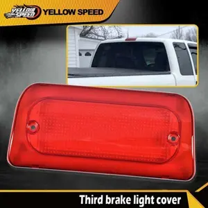 High 3rd Brake Car Light with Red Lens, Fits 94-04 Chevy S10 & GMC Sonoma Standard/Crew Cab, Car Lights