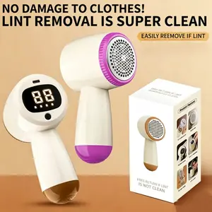 Hua Creative Lint Remover/Trimmer – Rechargeable Home Device for Removing Lint, Hair, and Fibers; Scraper, Lint Remover, and Lint Vacuum Tool Portable Fabric