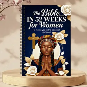 Women's Bible Devotional and Prayer Journal: 52-Week Spiral-Bound Bible Study Book with Weekly Themes and Daily Meditation Pages, Undated Scripture Reading Plan, Suitable for Group Reading, Spiral Bound Planner