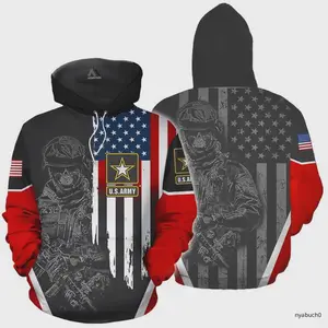 American Veteran All Over Print Hoodie
