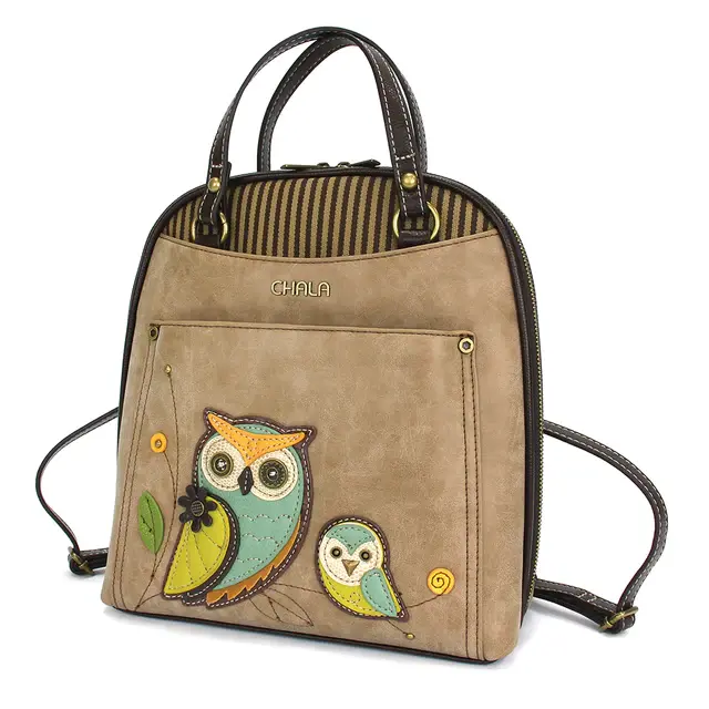 Owls - Chala Convertible Backpack Purse Owls - Chala Convertible Backpack Purse