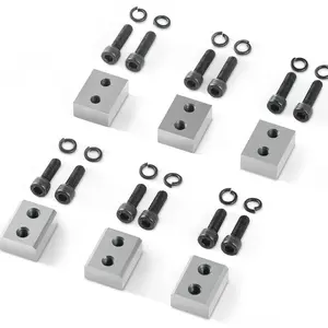 VEVOR Electric Rebar Cutter Blade,  6 PCS 25mm(1 inch) Cutting Diameter, HRC58-60 Hard Hydraulic Rebar Blade Replacement Jaw Blades with 12 Hexagon Screw and 12 Spring Washer, for Model RC-25