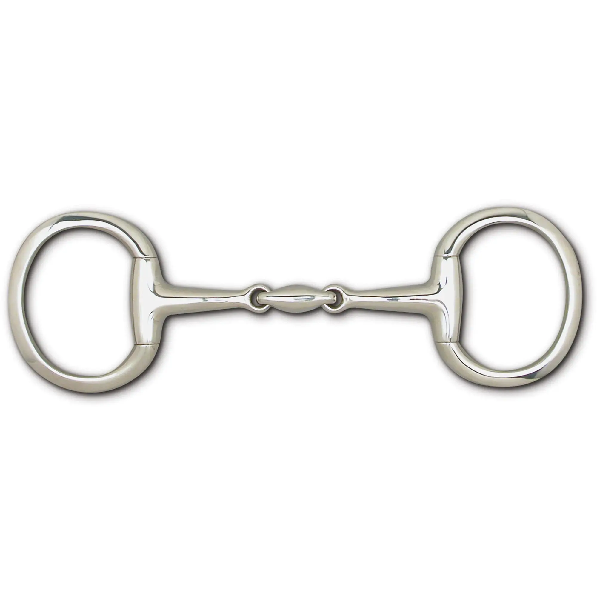 Toklat English Eggbutt Snaffle Horse Bit with Lozenge Mouthpiece - 16mm, 3 1/2" 4 3/4