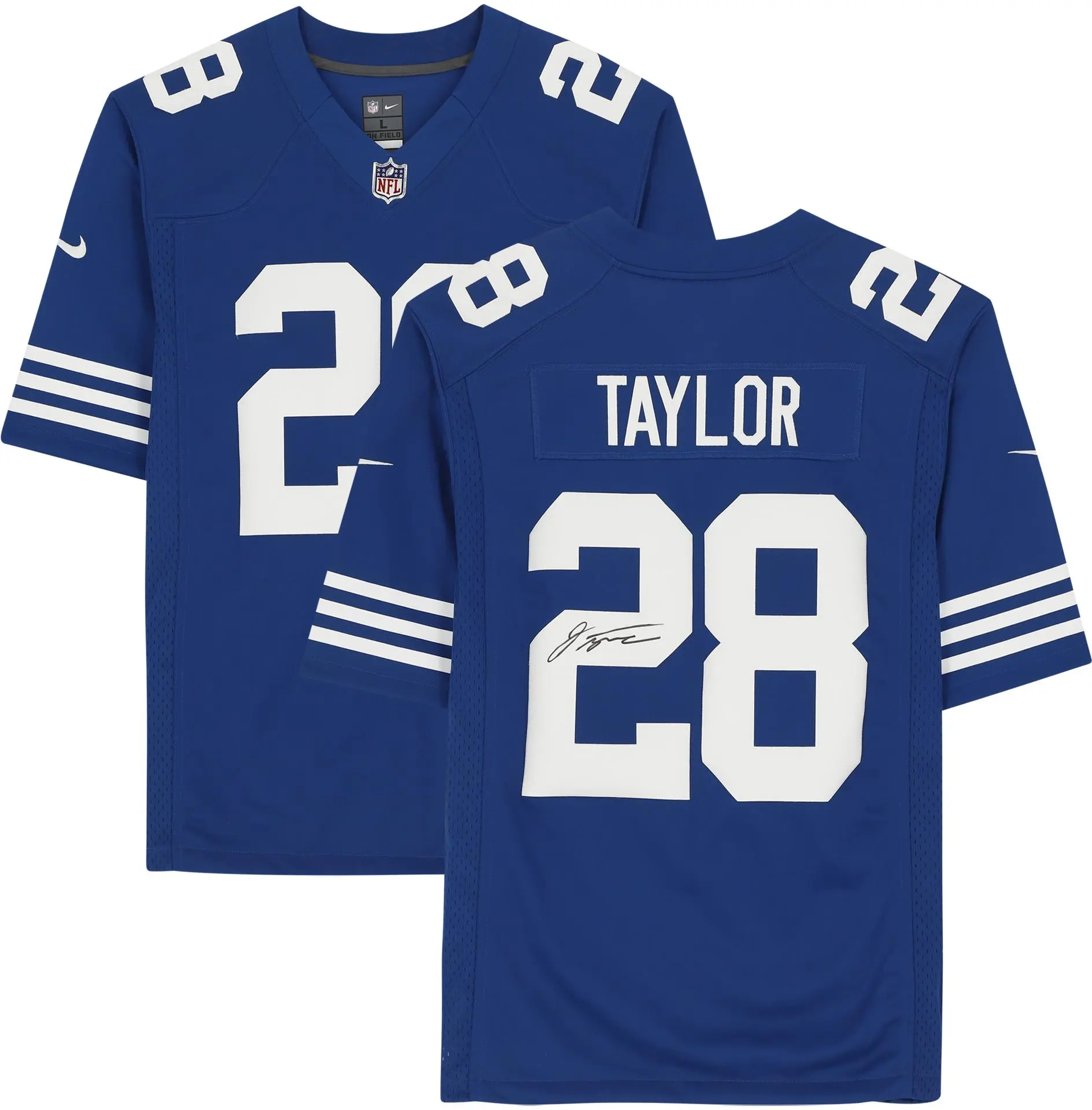 Jonathan Taylor Indianapolis Colts Autographed Blue Alternate Nike Limited Jersey - Fanatics Authentic Certified