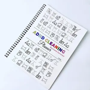 ADHD Cleaning Planner Household Daily Cleaning Schedule Planner 1 Count Cleaning Checklist Schedule Notebook for Office Stationery & Supplies