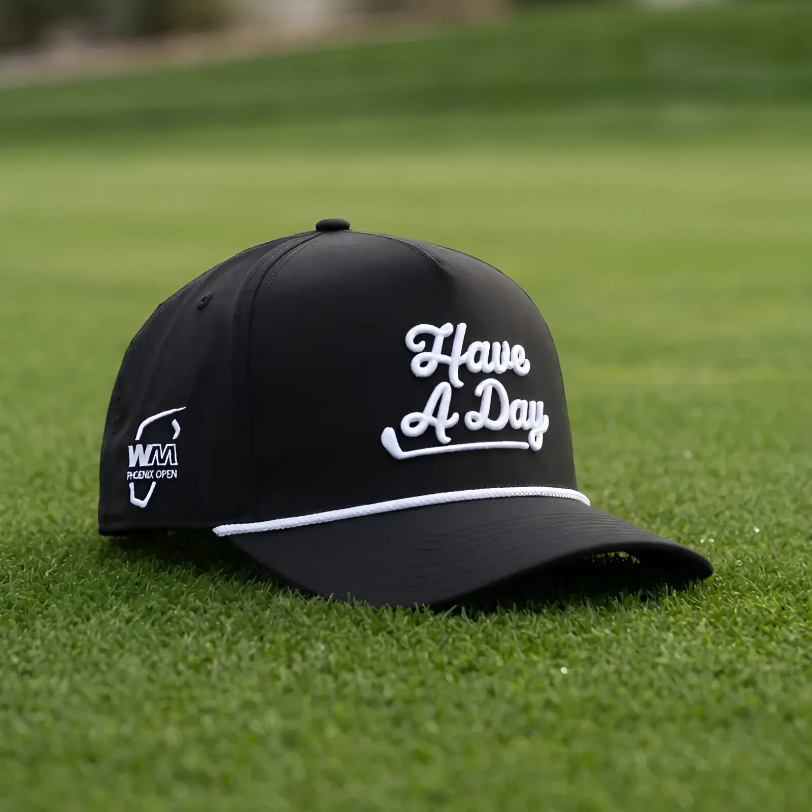 Breezy Golf Have A Day Rope Hat – Limited Edition Adjustable Snapback Golf Cap for Men & Women, Lightweight Cotton-Polyester, Multiple Colors