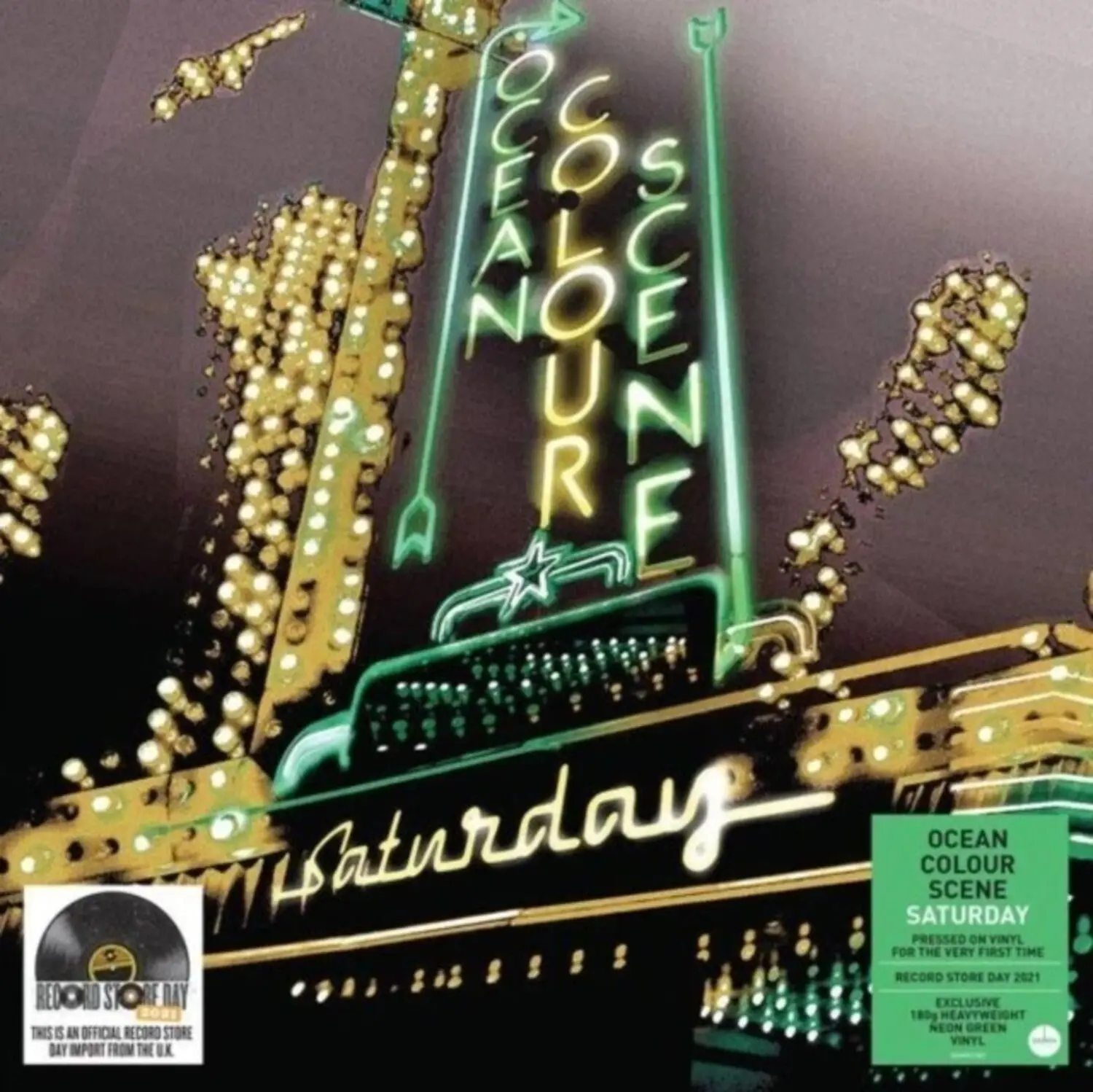 Ocean Colour Scene - Saturday [Limited 180-Gram Neon Yellow Colored Vinyl]  [VINYL RECORD - LP] Colored Vinyl, Ltd Ed, 180 Gram, Yellow, UK - Import