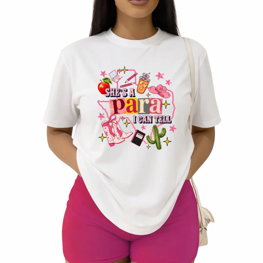 She’s a Para I Can Tell Shirt, Western Paraeducator Tee, Paraprofessional Gift, Teacher Aide Shirt, School Staff Tee