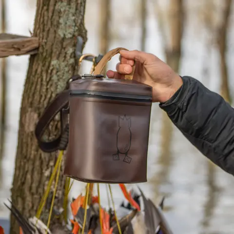 Dive Bomb Industries Waterproof Shell Pouch - 3.25-Liter IPX7 Rainproof Hunting Storage Bag, Comfortable & Modular Travel Pouches with Moisture Control, Aluminum Carabiner for Waterfowl Hunters