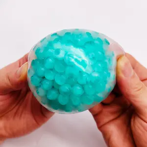 Water Beads Squishy Stress Ball, Cute Fidget Toy for Anxiety Relief, Soft Squeeze Toy for Kids & Adults, Relaxing Sensory Play