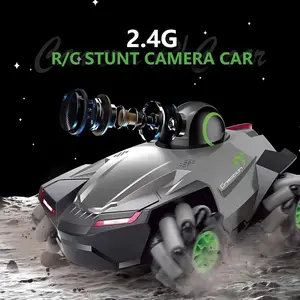 Remote-Controlled Vehicle with 720P WIFI Camera, LED Headlights, 2.4G Multiplayer, Adjustable Camera Angle, and 30-Minute Battery Life – Perfect for Adventurous Exploration and Rugged Terrain Navigation