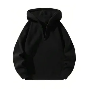 Men's Regular Fit Graphic Zip Up Thermal Lined Hoodie, Casual Drop Shoulder Long Sleeve Hooded Sweatshirt for Spring & Fall, Fashion Men's Clothes for Daily Wear, Essential HoodiesGift