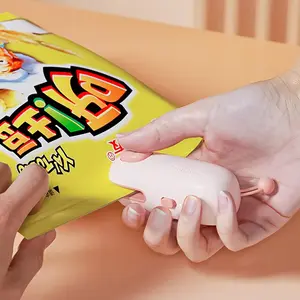 Cartoon-Themed Mini Bag Sealer, Rechargeable USB-C Heat Sealing Machine for Chips & Snacks, Portable & Fresh Food Storage kitchen gadgets seal tool