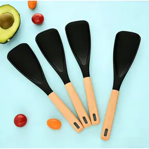 4PCS Silicone Spoons Set High-quality Non-scorching Material Heat-Resistant Ideal for Hot Dishes & Salads Suitable for Non-stick Pans Kitchen Utensils & Cookware