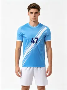 New Football Kit Set 26 27, Uefa Champions League Fan Jersey, Men's Sports, Short Sleeve Shirt, Shorts, Training Gear, Soccer Equipment