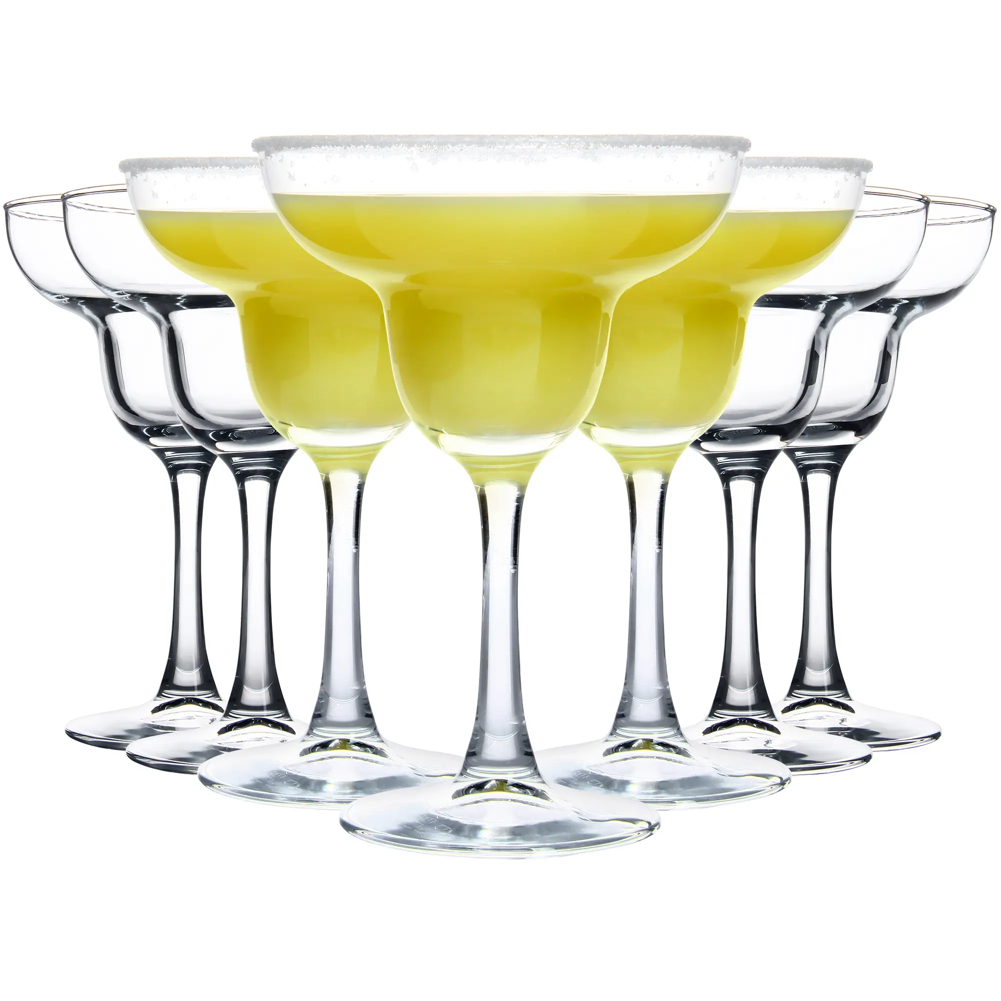 7 PCS Margarita Glasses-10oz Elegant Cocktail Glasses, Stemmed Margarita Wine Glasses, for Margarita, Martini, Mixing Cocktail or Gin Drinkware