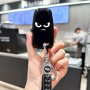 for Ford Key Fob Cover with Keychain Full Protection Durable ABS Shell Compatible with 2018-2025 Expedition Explorer Edge Escape Mustang Bronco F-150 Ranger Maverick Lincoln