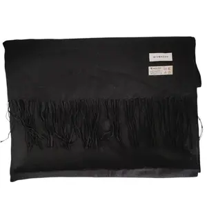 Pre-owned GIVENCHY Cashmere Small Leather Goods Fringe Scarf