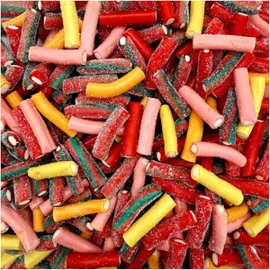 Pencil Bites Gummy Candy |     1 Pound |     Assorted Flavors Chewy Candies |     Sweet  Sour Filled Mini Candy |     Bulk Gummy Candies for Parties, Snacks  Dessert Toppings